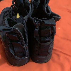 💧 NIKE blue suede Nike AIR FORCE ONES size 12